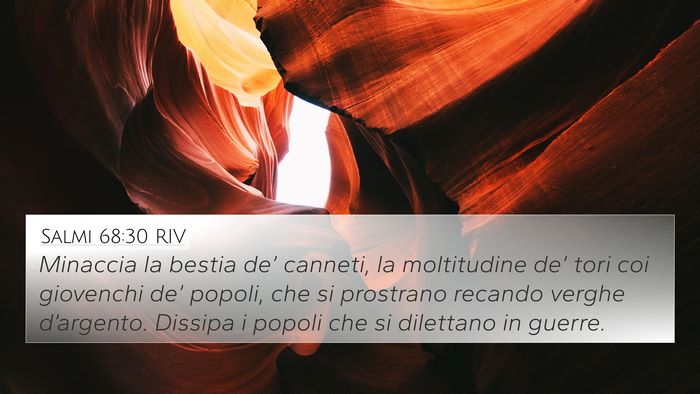 Salmi 68:30 RIV Bible Verse Image