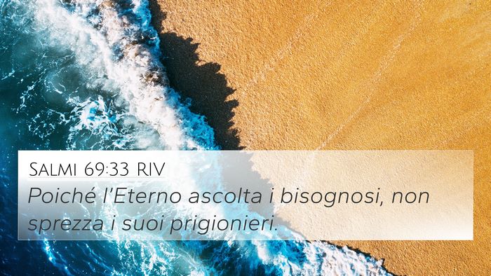 Salmi 69:33 RIV Bible Verse Image
