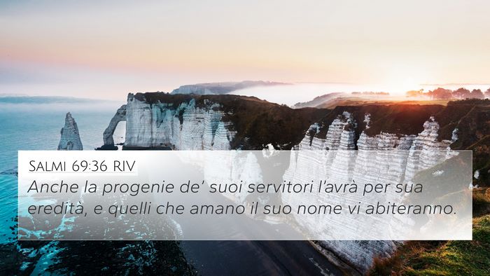 Salmi 69:36 RIV Bible Verse Image