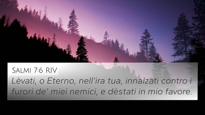 Salmi 7:6 RIV Bible Verse Image