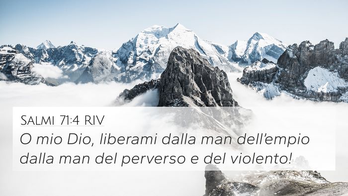 Salmi 71:4 RIV Bible Verse Image