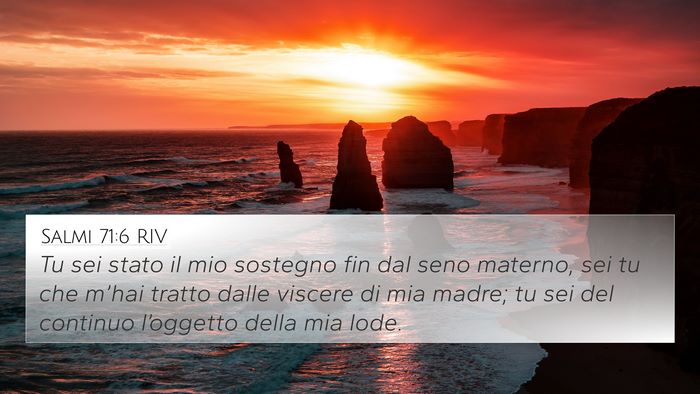 Salmi 71:6 RIV Bible Verse Image