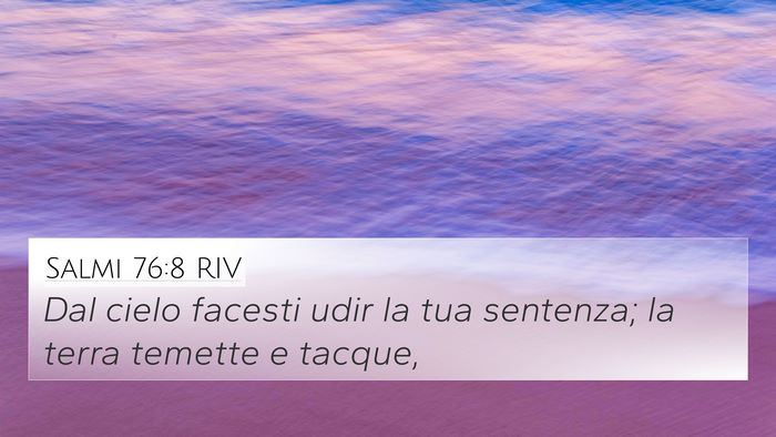 Salmi 76:8 RIV Bible Verse Image
