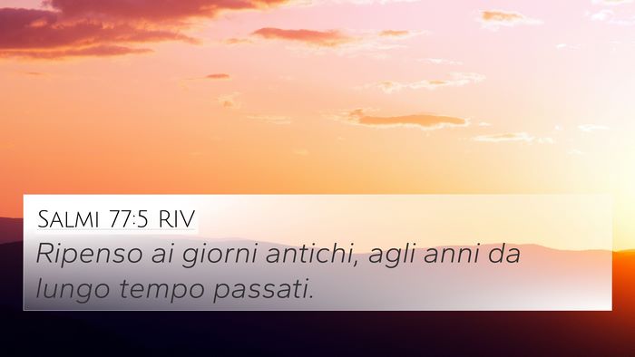 Salmi 77:5 RIV Bible Verse Image