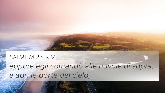 Salmi 78:23 RIV Bible Verse Image