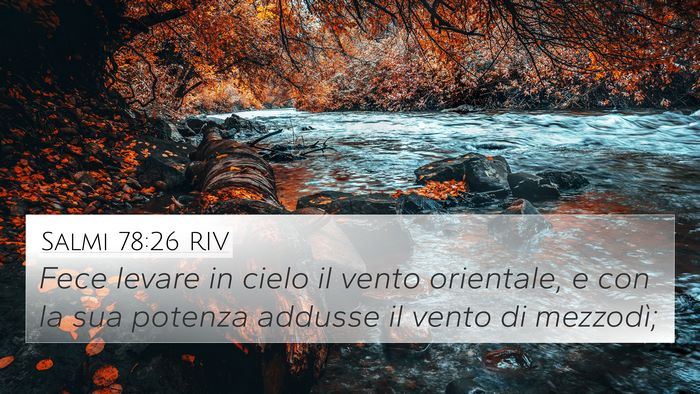 Salmi 78:26 RIV Bible Verse Image