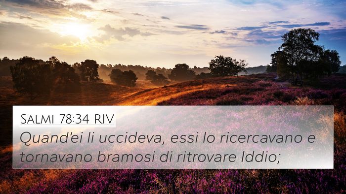 Salmi 78:34 RIV Bible Verse Image