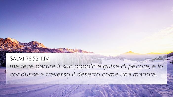 Salmi 78:52 RIV Bible Verse Image
