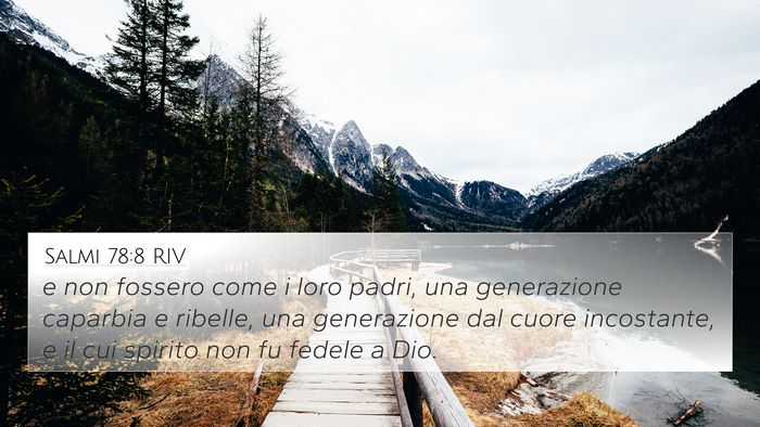 Salmi 78:8 RIV Bible Verse Image