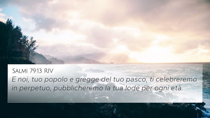 Salmi 79:13 RIV Bible Verse Image