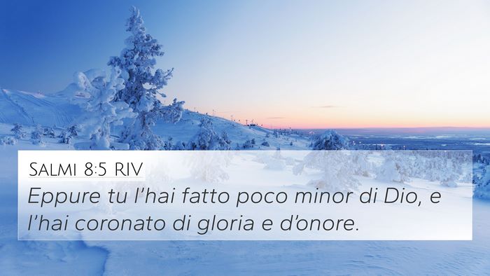 Salmi 8:5 RIV Bible Verse Image