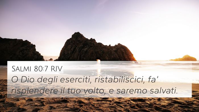 Salmi 80:7 RIV Bible Verse Image