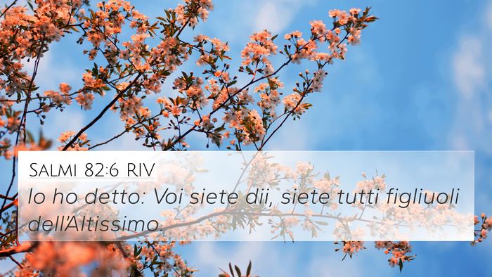 Salmi 82:6 RIV Bible Verse Image