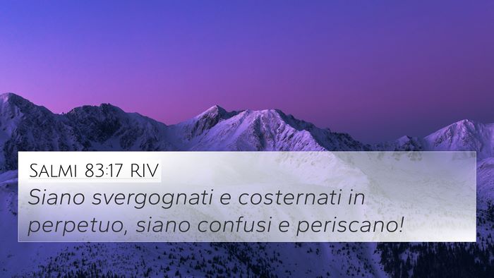 Salmi 83:17 RIV Bible Verse Image