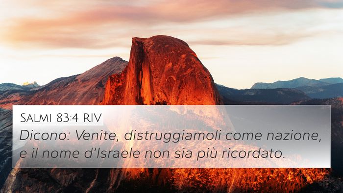 Salmi 83:4 RIV Bible Verse Image