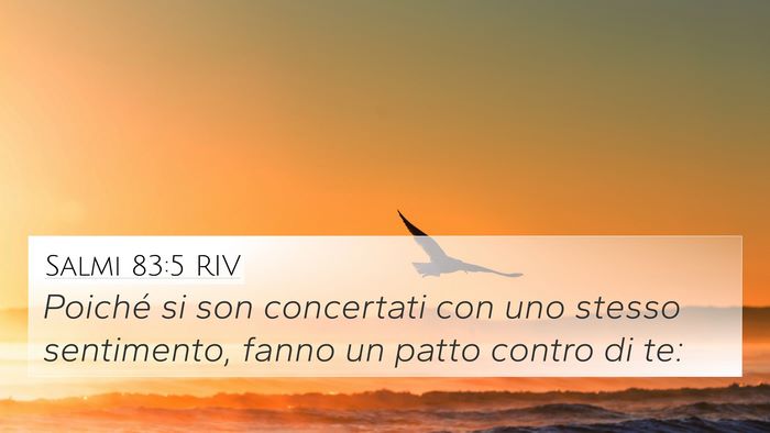 Salmi 83:5 RIV Bible Verse Image