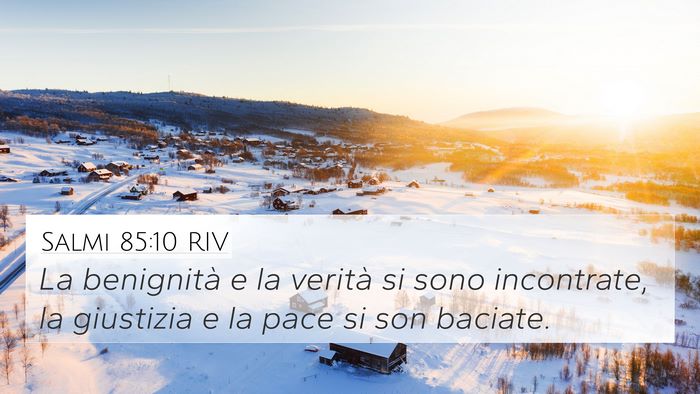 Salmi 85:10 RIV Bible Verse Image
