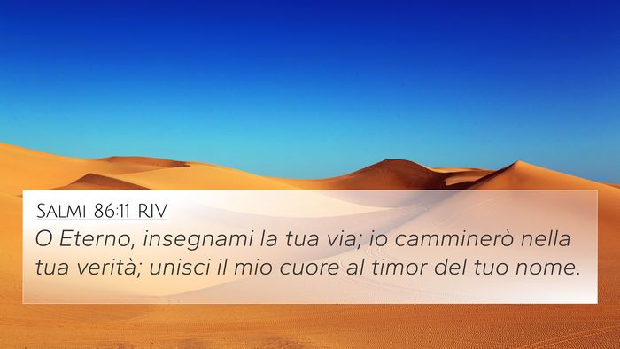 Salmi 86:11 RIV Bible Verse Image