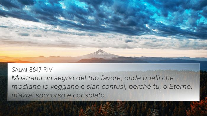 Salmi 86:17 RIV Bible Verse Image