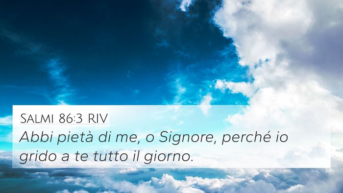 Salmi 86:3 RIV Bible Verse Image