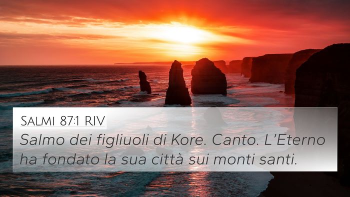 Salmi 87:1 RIV Bible Verse Image