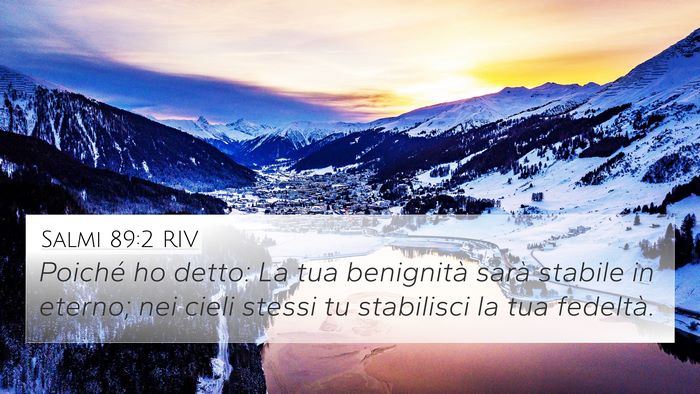 Salmi 89:2 RIV Bible Verse Image