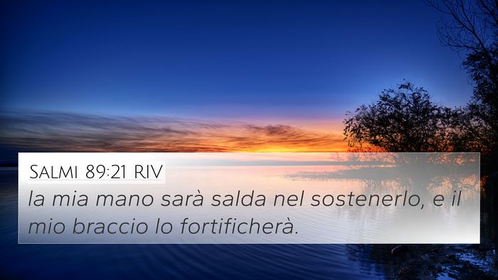 Salmi 89:21 RIV Bible Verse Image