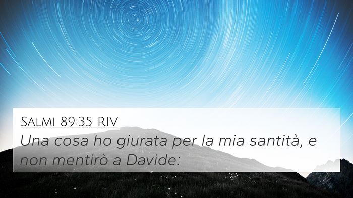 Salmi 89:35 RIV Bible Verse Image