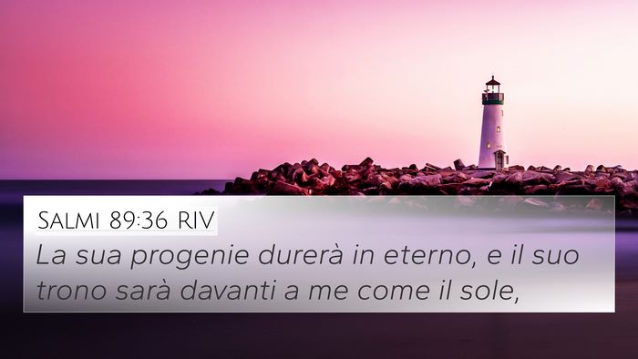 Salmi 89:36 RIV Bible Verse Image