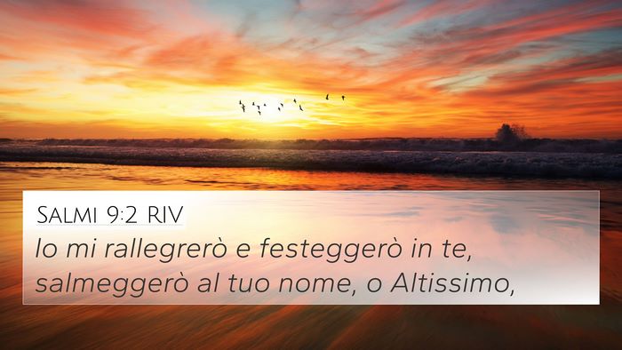 Salmi 9:2 RIV Bible Verse Image