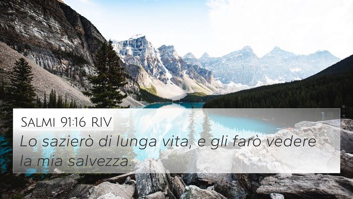 Salmi 91:16 RIV Bible Verse Image