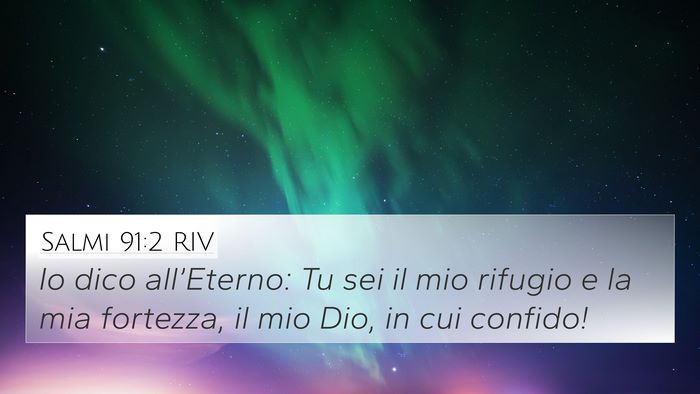 Salmi 91:2 RIV Bible Verse Image