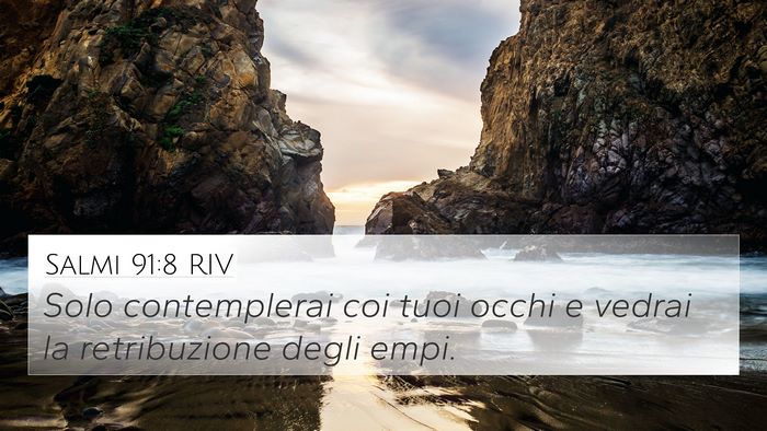 Salmi 91:8 RIV Bible Verse Image