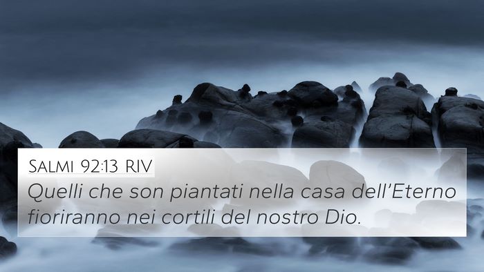 Salmi 92:13 RIV Bible Verse Image