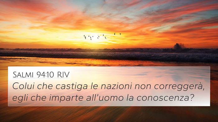Salmi 94:10 RIV Bible Verse Image
