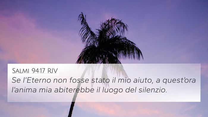 Salmi 94:17 RIV Bible Verse Image