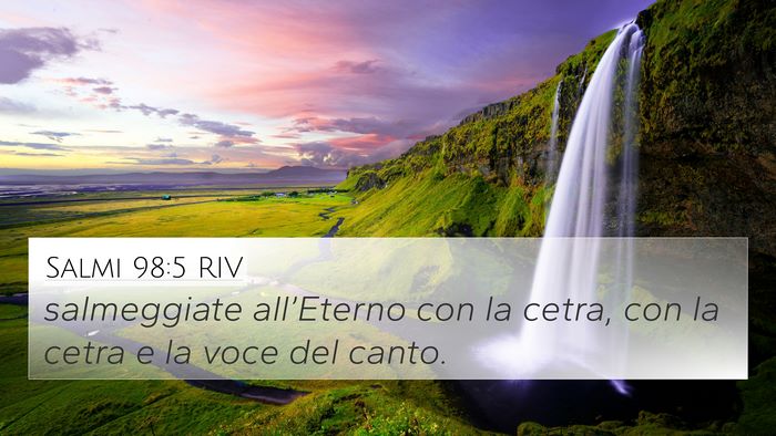 Salmi 98:5 RIV Bible Verse Image