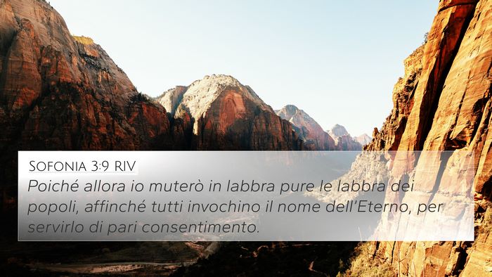 Sofonia 3:9 RIV Bible Verse Image