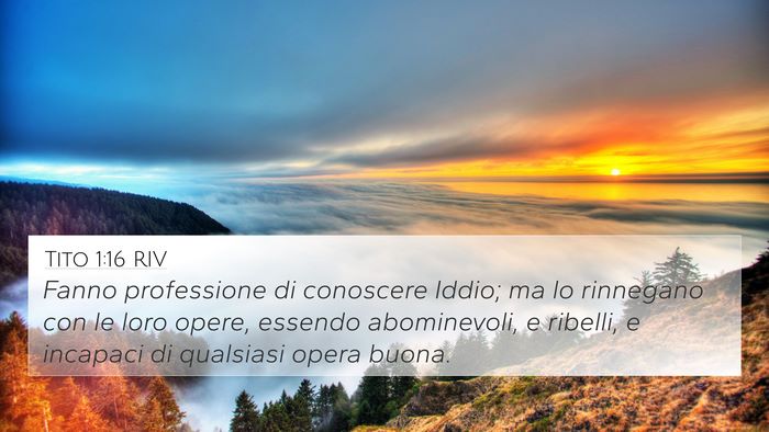 Tito 1:16 RIV Bible Verse Image