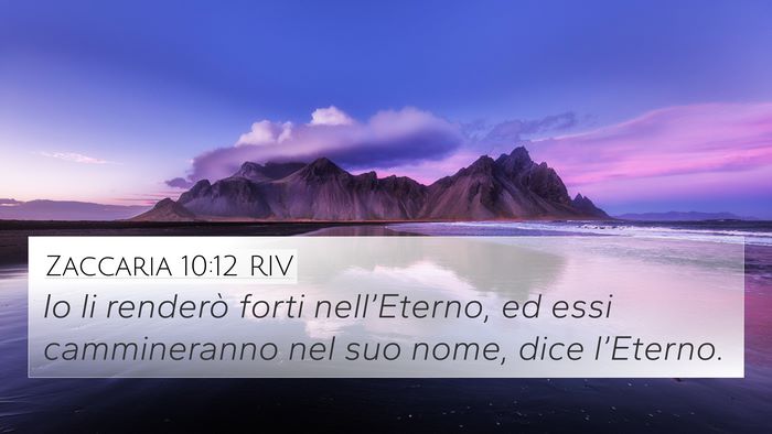 Zaccaria 10:12 RIV Bible Verse Image