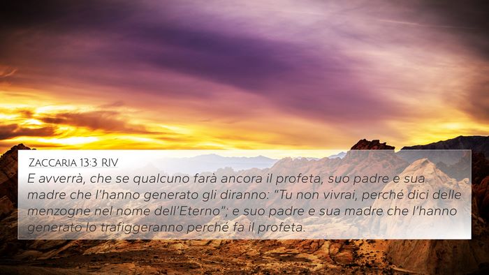 Zaccaria 13:3 RIV Bible Verse Image