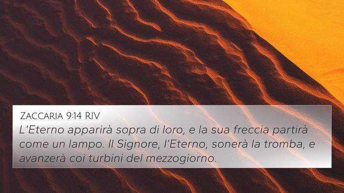 Zaccaria 9:14 RIV Bible Verse Image