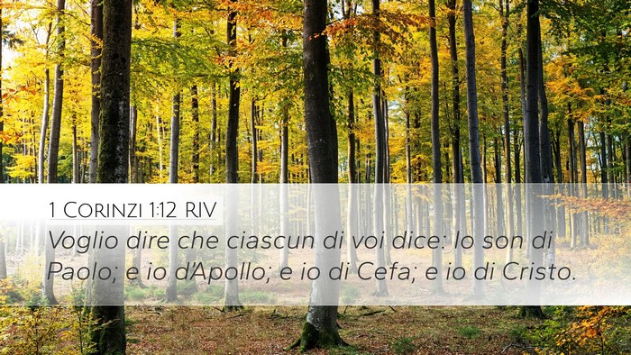 1 Corinzi 1:12 RIV Bible Verse Image