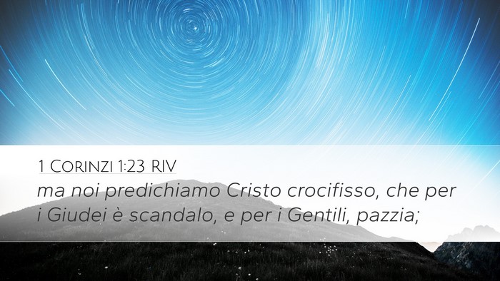 1 Corinzi 1:23 RIV Bible Verse Image