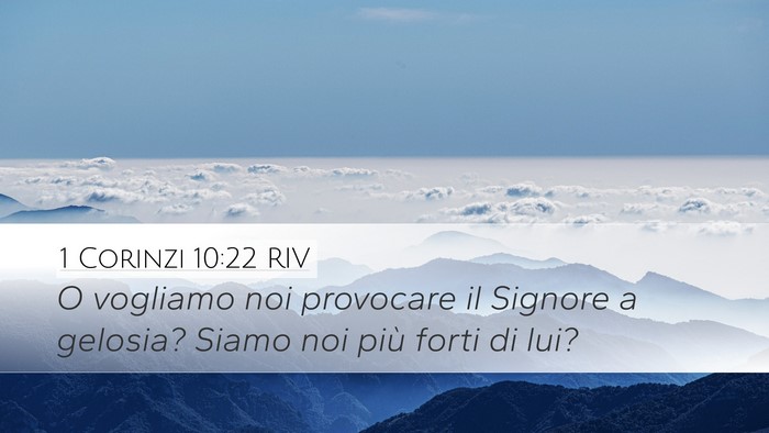 1 Corinzi 10:22 RIV Bible Verse Image