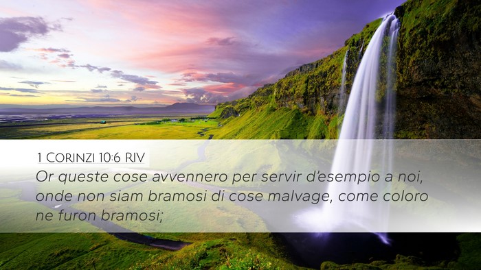 1 Corinzi 10:6 RIV Bible Verse Image