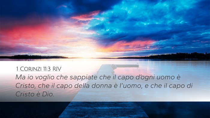 1 Corinzi 11:3 RIV Bible Verse Image