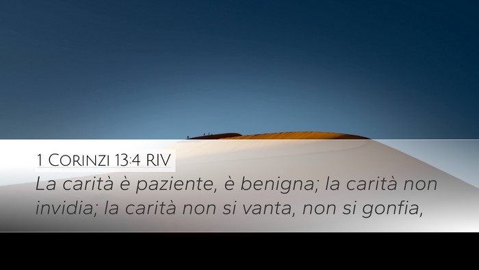 1 Corinzi 13:4 RIV Bible Verse Image