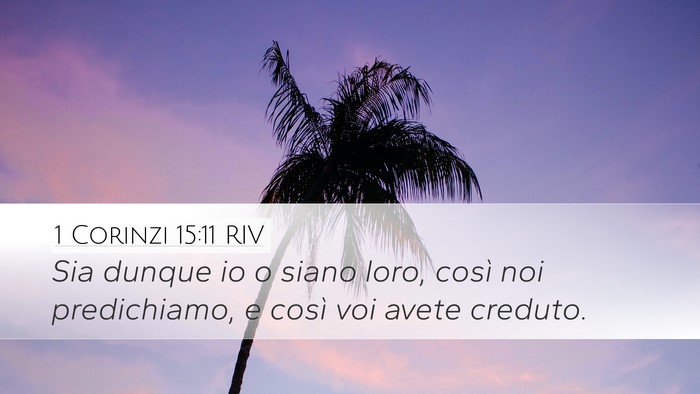 1 Corinzi 15:11 RIV Bible Verse Image