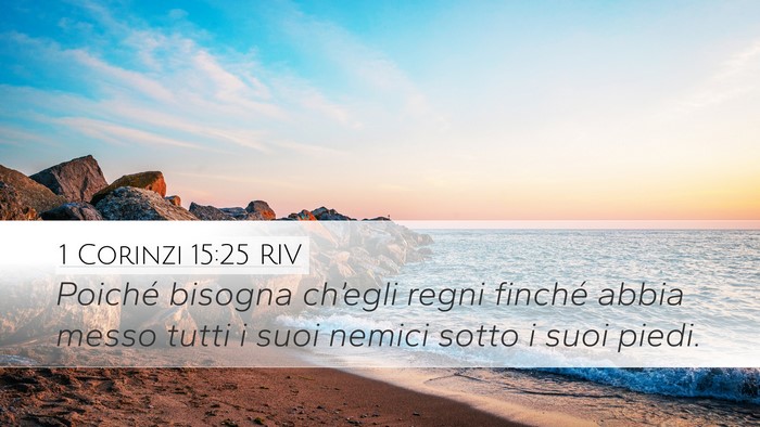 1 Corinzi 15:25 RIV Bible Verse Image